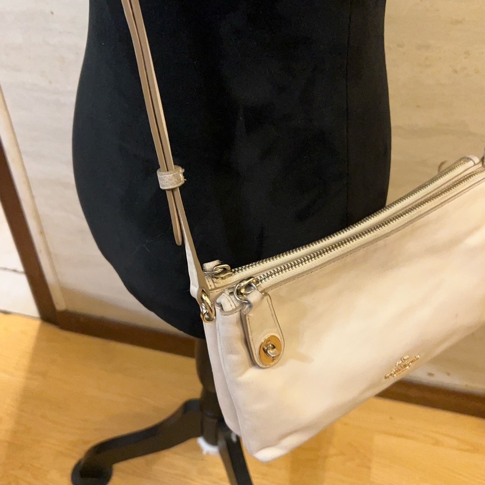 Coach Crosby Double Zip Smooth Calf Leather Crossbody - Picture 5 of 16